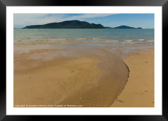 Confluence to the Sea Framed Mounted Print by Annette Johnson