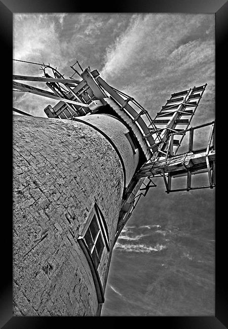Looking up at Thurne Windmill Framed Print by Paul Macro