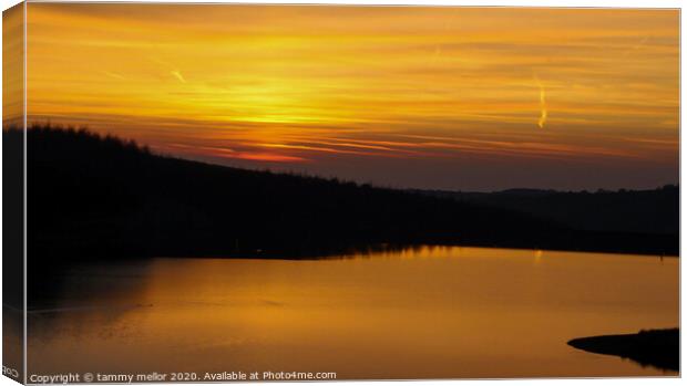 Majestic Sunset over the Goyt Valley Canvas Print by tammy mellor