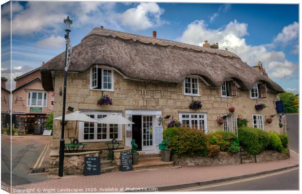The Village Inn Shanklin Old Village Canvas Print by Wight Landscapes