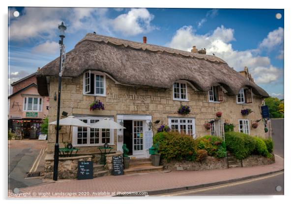 The Village Inn Shanklin Old Village Acrylic by Wight Landscapes