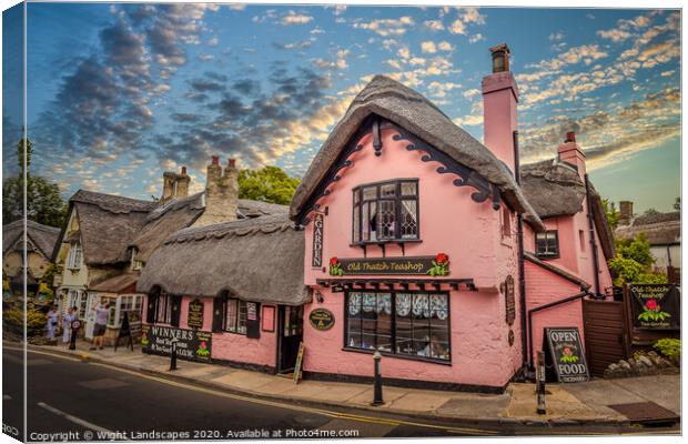 Old Thatch Teashop Canvas Print by Wight Landscapes