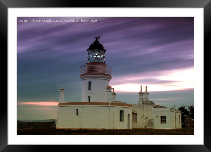 Chanonry Point Lighthouse, Scotland Framed Mounted Print by Alan Crawford