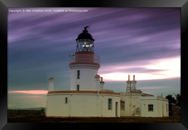 Chanonry Point Lighthouse, Scotland Framed Print by Alan Crawford
