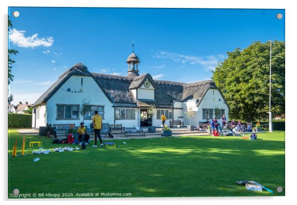 The Cricketers. Acrylic by Bill Allsopp