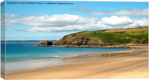 praa sands beach cornwall Canvas Print by Kevin Britland