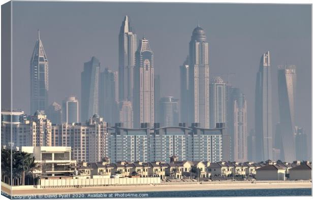 Dubai Architecture  Canvas Print by David Pyatt