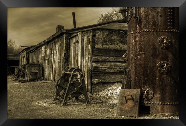 The Boiler & the sheds Framed Print by Rob Hawkins