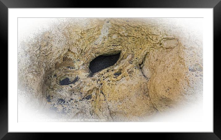 unborn baby in womb sculpture art by nature 3 Framed Mounted Print by Hanif Setiawan