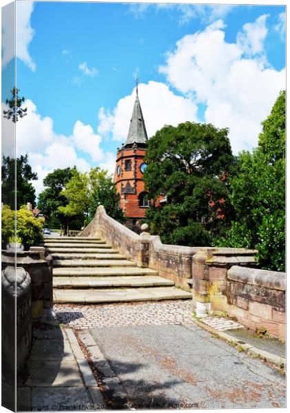 Port Sunlight, Dell Bridge to the Lyceum Canvas Print by Frank Irwin