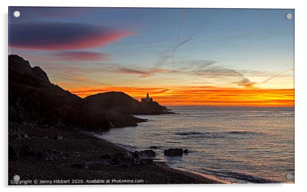 Bracelet Bay as dawn breaks Acrylic by Jenny Hibbert