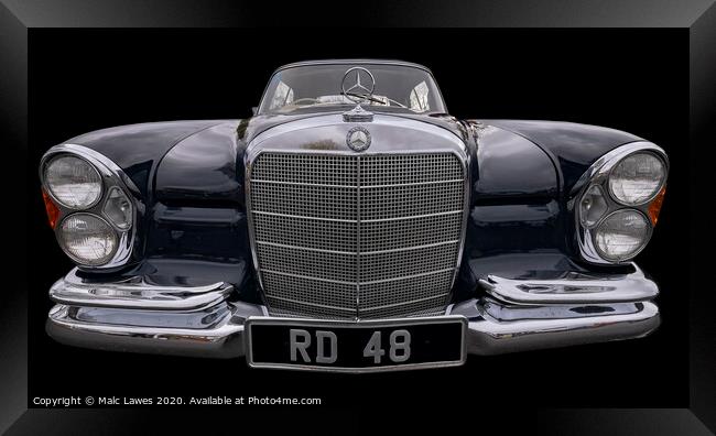 Mercedes Benz Framed Print by Malc Lawes