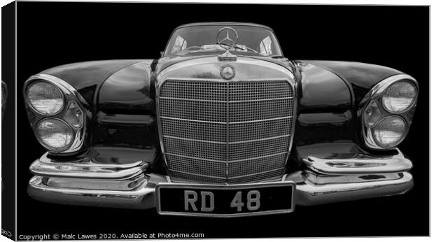 Mercedes Benz  Canvas Print by Malc Lawes