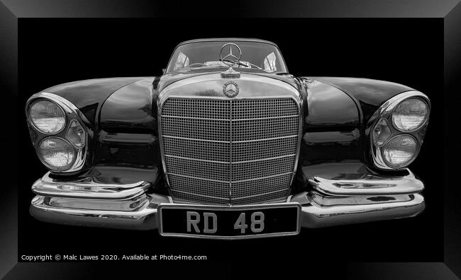 Mercedes Benz  Framed Print by Malc Lawes