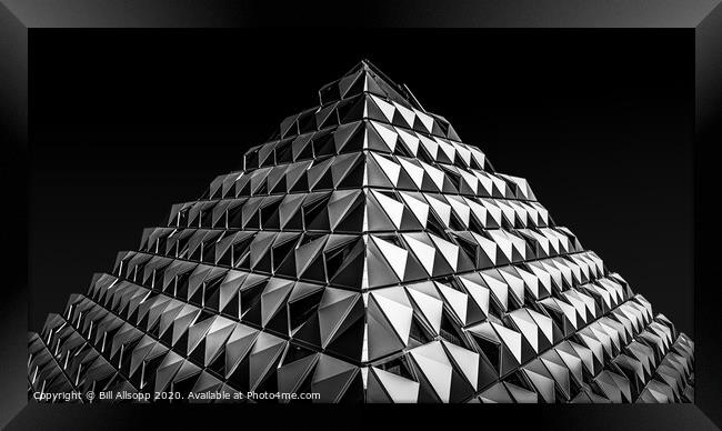 Parking Pyramids. Framed Print by Bill Allsopp