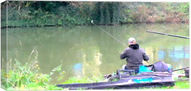 Fishing the Avon  Canvas Print by Ollie Hully