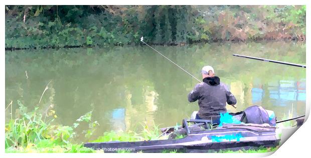 Fishing the Avon  Print by Ollie Hully