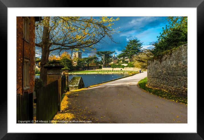 Road by the pool. Framed Mounted Print by Bill Allsopp