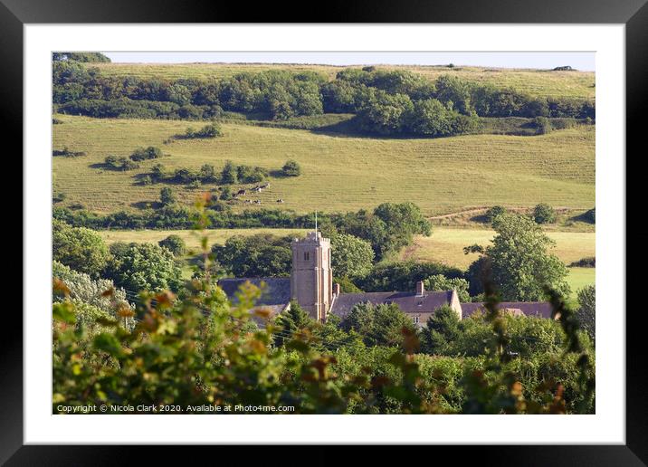 English Country Church Framed Mounted Print by Nicola Clark