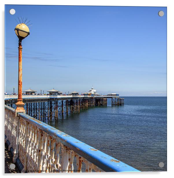 Llandudno pier Acrylic by David Belcher