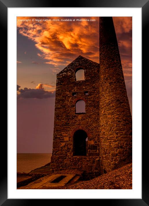  Sunset Over Towanroath  Framed Mounted Print by Nigel Hatton