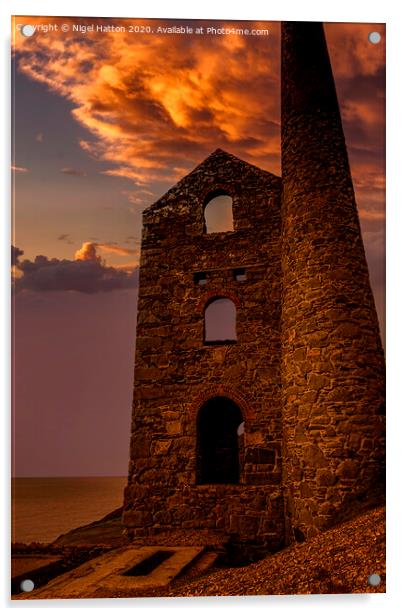  Sunset Over Towanroath  Acrylic by Nigel Hatton