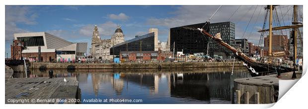 Museum of Liverpool and Pier Head from Albert Dock Print by Bernard Rose Photography