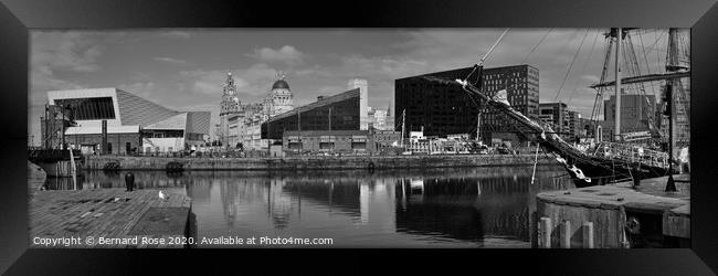 Museum of Liverpool and Pier Head from Albert Dock Framed Print by Bernard Rose Photography