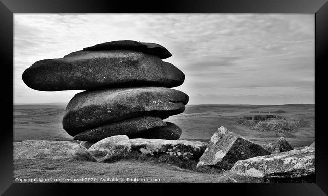 The Cheesewring, Bodmin Moor, Cornwall. Framed Print by Neil Mottershead