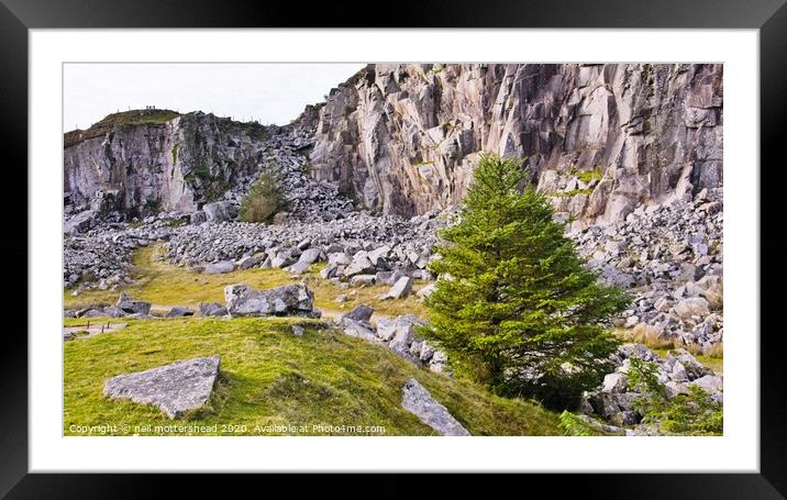 Cheesewring Quarry, Bodmin Moor, Cornwall. Framed Mounted Print by Neil Mottershead