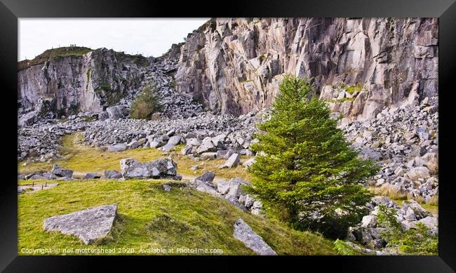 Cheesewring Quarry, Bodmin Moor, Cornwall. Framed Print by Neil Mottershead