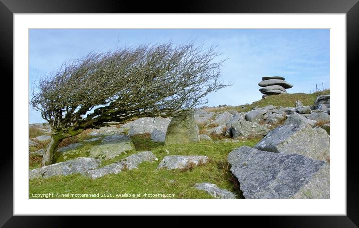 The Cheesewring, Bodmin Moor, Cornwall. Framed Mounted Print by Neil Mottershead