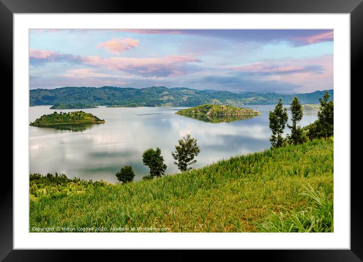 Lake Kivu In Rwanda Framed Mounted Print by Milton Cogheil