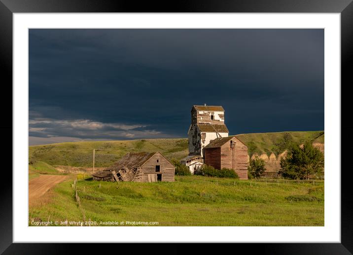 Abandoned Grain Elevator Framed Mounted Print by Jeff Whyte