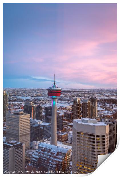 Calgary Tower Print by Jeff Whyte