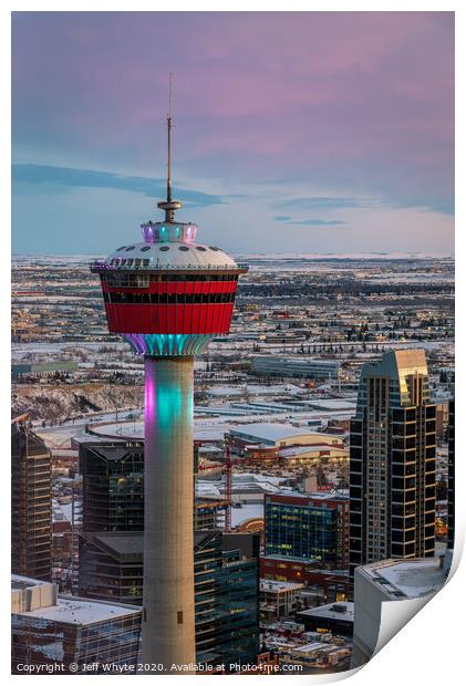 Calgary Tower Print by Jeff Whyte