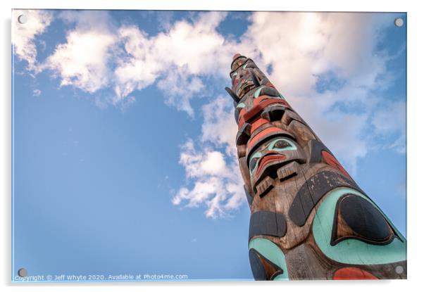 Totem Pole Acrylic by Jeff Whyte