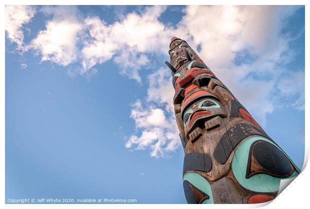 Totem Pole Print by Jeff Whyte