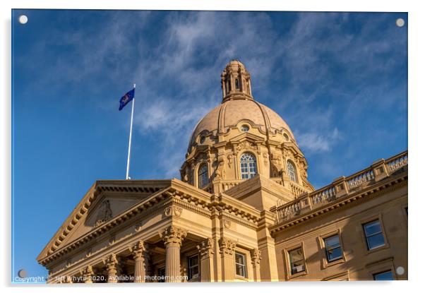 Alberta Legislature Acrylic by Jeff Whyte