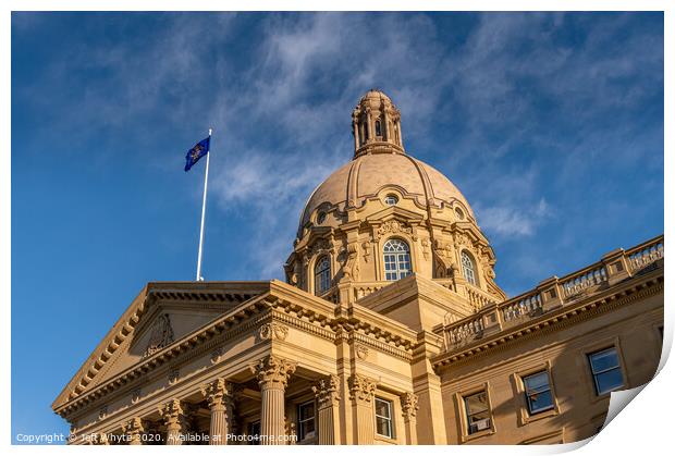 Alberta Legislature Print by Jeff Whyte