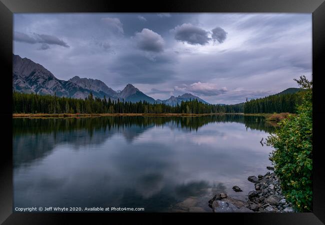 Spillway Lake Framed Print by Jeff Whyte