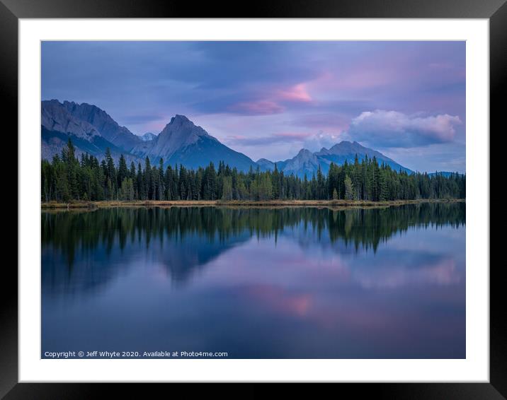 Spillway Lake Framed Mounted Print by Jeff Whyte