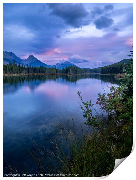 Spillway Lake Print by Jeff Whyte