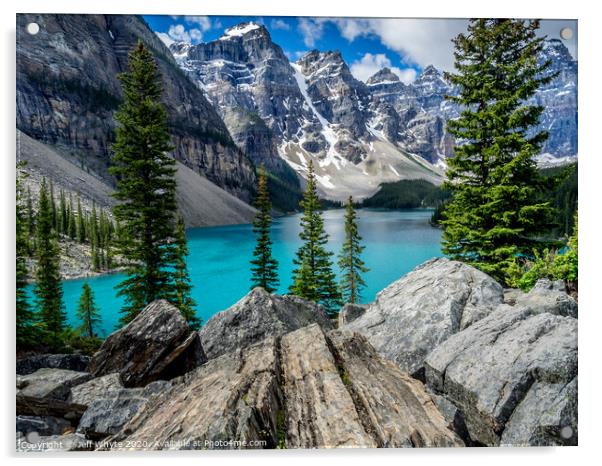 Moraine Lake Acrylic by Jeff Whyte