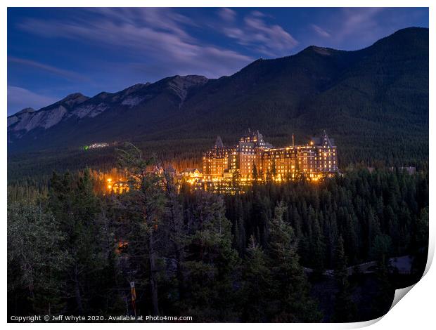 Banff Springs Hotel  Print by Jeff Whyte