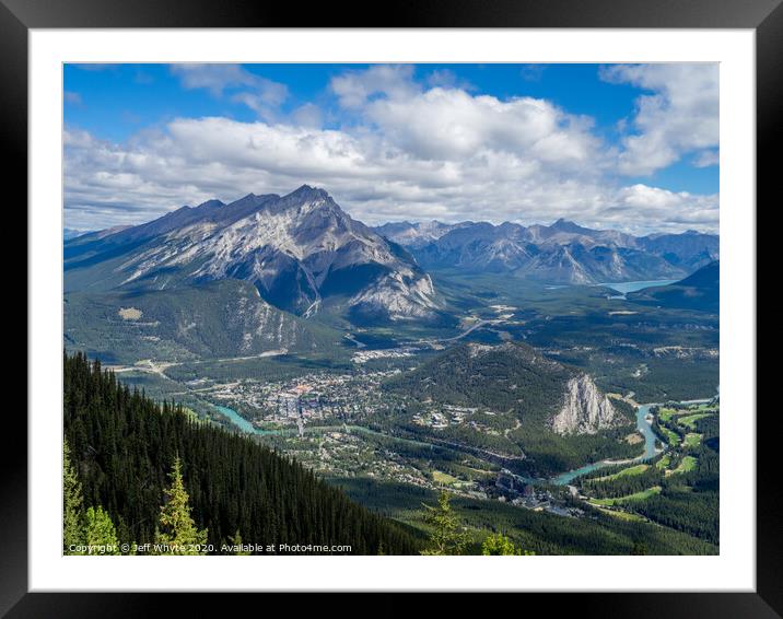 Banff town Framed Mounted Print by Jeff Whyte