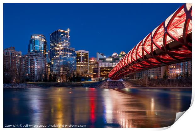 Calgary Skyline Print by Jeff Whyte