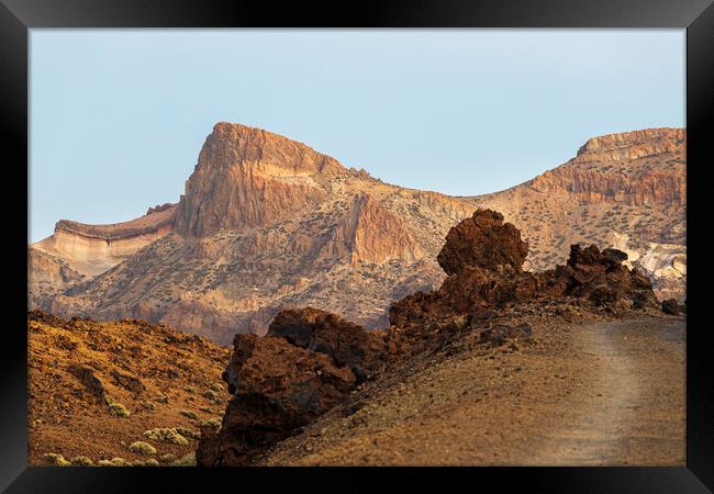 Volcanic landscape Tenerife Framed Print by Phil Crean