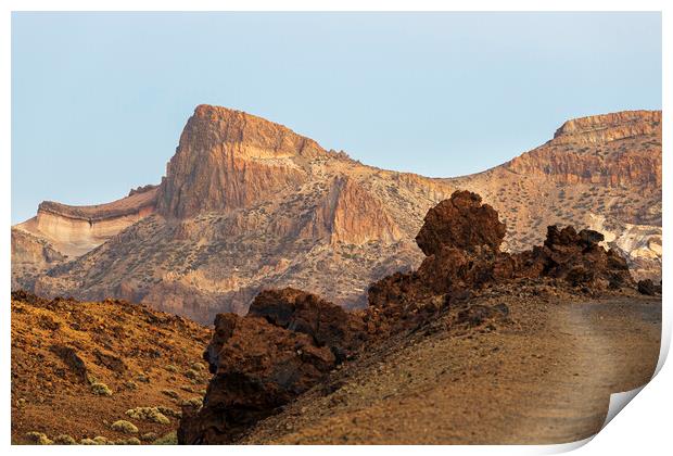 Volcanic landscape Tenerife Print by Phil Crean