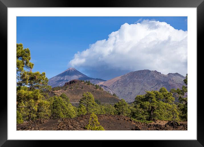 Cumulus clouds over Teide, Tenerife Framed Mounted Print by Phil Crean